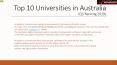 Top 10 Universities in Australia PowerPoint PPT Presentation