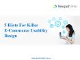 5 Hints For Killer eCommerce Usability Design PowerPoint PPT Presentation
