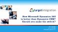 How Microsoft Dynamics 365 is better than Dynamics CRM? Should you make the switch? PowerPoint PPT Presentation