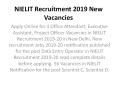 NIELIT Recruitment 2019 New Vacancies PowerPoint PPT Presentation