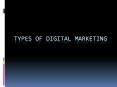 Types of Digital Marketing PowerPoint PPT Presentation