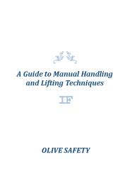 A Guide to Manual Handling and Lifting Techniques
