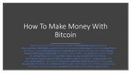 how to make money with bitcoin