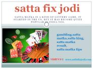 satta matka ppt