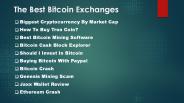 The Best Bitcoin Exchanges (1)