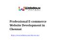 Best Ecommerce Website Development in Chennai PowerPoint PPT Presentation