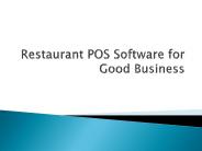 Restaurant POS Software for Good Business