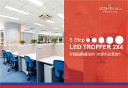 How To Install 2x4 LED Troffer Lights