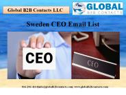 Sweden CEO Email List