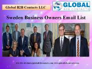 Sweden Business Owners Email List