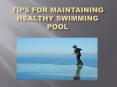 Tips for Maintaining Healthy Swimming Pool PowerPoint PPT Presentation