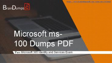 Download 2019 Useful Microsoft 365 Certification ms-100 Dumps PDF