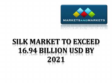 Market Leader - Silk Market