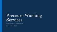 Pressure Washing of roofs and patio