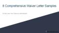 8 Comprehensive Waiver Letter Samples PowerPoint PPT Presentation