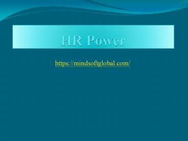 HR and Payroll Software