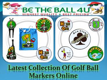 Latest Collection Of Golf Ball Markers Online