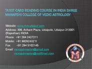 Tarot Card Reading Course in India Shree Maharshi College of Vedic Astrology