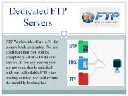Dedicated ftp Hosting