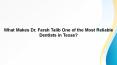 What Makes Dr. Farah Talib One of the Most Reliable Dentists in Texas? PowerPoint PPT Presentation