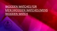 Wooden Watch for mens and women| woodenwatchco