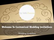 Information Presentation Of Customised Wedding Invitations