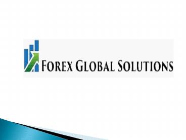Forex Account Management Services
