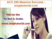 ACC 290 Massive Success - snaptutorial.com