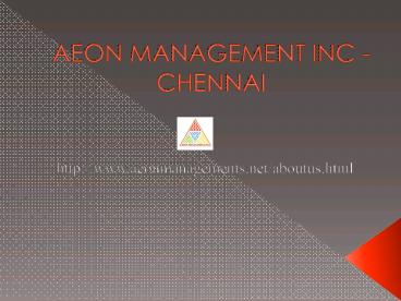 (Aeon) Management Inc Chennai Reviews