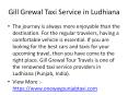 Gill Grewal Taxi Service in Ludhiana PowerPoint PPT Presentation