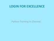 Python The Ultimate Language