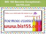 BIS 155 Become Exceptional--bis155.com