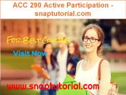 ACC 290 Active Participation - snaptutorial.com