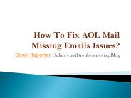 How to fix aol mail missing emails problem