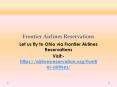 Let us fly to Ohio via Frontier Airlines Reservations