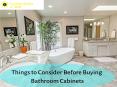 Major points you should know before buying bathroom cabinets