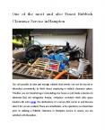 The Most and Best Rubbish Clearance Service in Hampton PowerPoint PPT Presentation