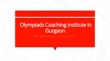 Olympiads Coaching institute in Gurgaon