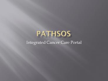 Online Cancer Care - PathSOS