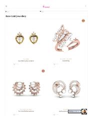 Rose gold jewelry