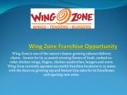 Chicken Wings Fast Food Franchise
