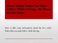 Know Safety Rules You Must Follow While Driving - Mr Vinay Kumar Rana PowerPoint PPT Presentation