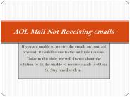 Going through aol mail not receiving email problems?