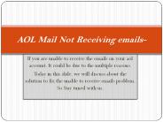 Going through aol mail not receiving emails problem?