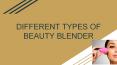 Different types of beauty blender PowerPoint PPT Presentation