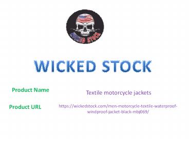 Textile Motorcycle Jackets