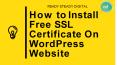 How to Install Free SSL Certificate On wordpress Website