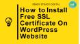 How to Install Free SSL Certificate On wordpress Website (1)