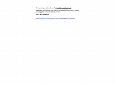 Overseas Manpower Consultancy - Top Global Overseas Consultancy (1)