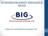 Business Property Insurance Texas